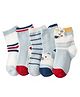 SYGA Non Slip Cotton Trainer Socks Pack of 5 Pairs - Blue 