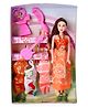Apex Fashion Doll with Accessories Red Orange - Height 33 cm (Colour May Vary)