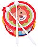 TOYFUN Junior Musical Drum with Sticks Animal Print - (Colour and print may vary)