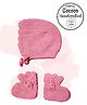 COCOON ORGANICS Solid Cap With Socks - Fuchsia