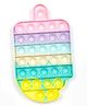 Pikaboo Rainbow Ice Cream Shape Pop Bubble Stress Relieving Silicone Pop It Fidget Toy - Multicolour