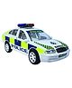 Centy Skoda Hot Pursuit UK Plastic Pull Back Police Car - White