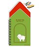 The Funny Mind Hut Shaped Wooden Reusable and Traced English Small Letters or Alphabets Writing Practice Chalk Book For Kids & Pre Learners - English