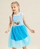 Kookie Kids Sleeveless Frock Stripes Print - Blue