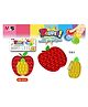 SANISHTH Apple Pop it Fidget Sensory Stress Busting Silicone Toy Pack of 2 - Multicolour