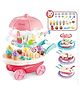 SANISHTH Ice Cream Toy Cart Play Set with Music & Light 30 Pieces - Multicolor