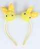 Tia Hair Accessories Pom Pom Bunny Hair Band - Yellow