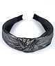 Tia Hair Accessories Glittering Silver Lines Print And Knotted Hair Band - Silver