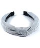 Tia Hair Accessories Diamond Printed And Knotted Hair Band - Grey