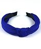 Tia Hair Accessories Diamond Printed And Knotted Hair Band - Blue
