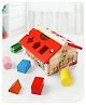 Babyhug Montessori  My First Wooden Stacking Hut Shape Sorter - Multicolour