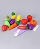 Toyzone Fruits And Vegetables Play Set Of 15 Pieces - Shape & Color May Vary 