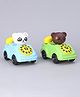 Toyzone Pull String Telephone Car With Teddy Heads - Color May Vary