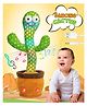 Fiddlerz Dancing Cactus Toy for Kids Repeats What You Say with Music and Light Interactive Singing Plush Toy for Fun Learning Gift for Boys and Girls