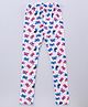 Earth Conscious Full Length All Over Butterfly Printed Leggings - Light Grey