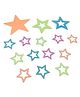FunBlast Glow in The Dark Star Shaped Stickers Pack of 15 - Multicolor