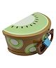 FunBlast Money Saving Kiwi Shaped Tin Coin Bank with Lock and Key - Green Brown