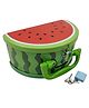 FunBlast Money Saving Watermelon Shaped Tin Coin Bank with Lock & Key - Green Red