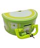 FunBlast Money Saving Green Apple Shaped Tin Coin Bank with Lock & Key - Green White