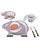 YAMAMA Elephant Shape Bamboo Dinnerware Set of 5 - Multicolour