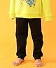 Anthrilo Full Length Solid Fleece Joggers - Black