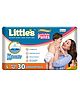 Little's Comfy Baby Pants Diapers Large Size with Wetness Indicator and 12 hours Absorption - 30 Pieces