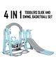 Ehomekart Super Garden Slide Swing Combo - Blue Grey