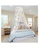 Classic Mosquito Net for Hanging Double Bed with 30 Star pacthes King Size Machardani - Plain White