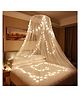 Classic Mosquito Polyester Hanging Mosquito Net For Double Bed With LED Lights - Yellow