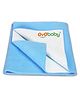OYO BABY Baby Dry Sheet 70×50 cm Small, Waterproof Mattress Protector for Newborns, Extra-Absorbent Quick-Dry Fleece Underpad, Soft, Reusable, Anti-Pilling, Travel-Friendly Bedding Blue