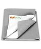 OYO BABY Anti-Piling Fleece Extra Absorbent Instant Dry Sheet, Baby Bed Protector, Waterproof Sheet, Small (70cm x 50cm), Grey