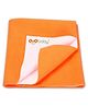 OYO BABY Anti-Piling Fleece Extra Absorbent Instant Dry Sheet, Baby Bed Protector, Waterproof Sheet, Small (70cm x 50cm), Peach