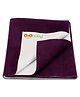 OYO BABY Anti-Piling Fleece Extra Absorbent Instant Dry Sheet, Baby Bed Protector, Waterproof Sheet, Small (70cm x 50cm), Plum