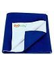 OYO BABY Anti-Piling Fleece Extra Absorbent Instant Dry Sheet, Baby Bed Protector, Waterproof Sheet, Small (70cm x 50cm), Royal Blue