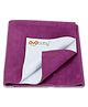 OYO BABY Anti-Piling Fleece Extra Absorbent Instant Dry Sheet, Baby Bed Protector, Waterproof Sheet, Small (70cm x 50cm), Rani Pink