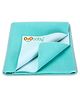 OYO BABY Anti-Piling Fleece Extra Absorbent Instant Dry Sheet, Baby Bed Protector, Waterproof Sheet, Small (70cm x 50cm), Sea Green