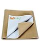 OYO BABY Anti-Piling Fleece Extra Absorbent Instant Dry Sheet, Baby Bed Protector, Waterproof Sheet, Medium (100cm x 70cm), Beige