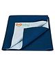 OYO BABY Anti-Piling Fleece Extra Absorbent Instant Dry Sheet, Baby Bed Protector, Waterproof Sheet, Medium (100cm x 70cm), Dark Sea Blue