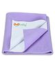 OYO BABY Anti-Piling Fleece Extra Absorbent Instant Dry Sheet, Baby Bed Protector, Waterproof Sheet, Large (140cm x 100cm), Violet