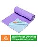 OYO BABY Quick Dry Sheet for New Born Baby Large Size | 200×140 cm Baby Dry Sheet | Waterproof Mattress Protector & Bed Pad | Extra Absorbent, Rash-Free & Washable - Violet
