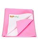 OYO BABY Double Bed Waterproof Mattress Protector | XXL Size Baby Dry Sheet 260×200 cm | Extra Absorbent, Quick Dry, Soft & Reusable Dry Sheet | Suitable for All Age Groups - Pink