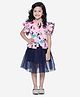 Lilpicks Couture Short Sleeves Animal Print Dress - Pink