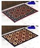 Athom Living Premium Anti Skid Doormat Pack of 2 - Brown & Red