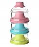 Koochie-Koo 3 Layer Plastic Food & Milk Powder Container - Multicolor