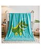 Koochie Koo Fleece All Season Blanket Crocodile Print - Blue