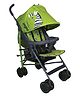 POLKA TOTS Zebra Stroller Pram for 0 to 3 Years Kids 5 Point Safety Harness Adjustable Lightweight Travel Buggy - Green