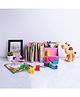 Kidoz Unicorn Theme Desk Set Bookend Organizer - Pink