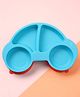 Silicone Four  Compartmented Car Plate - Blue