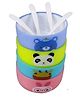 FunBlast Cartoon Print Feeding Bowl Set of 4 - Multicolor