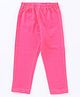 Jus Cubs  Full Length Jeggings Denim Effect Lycra - Fuchsia